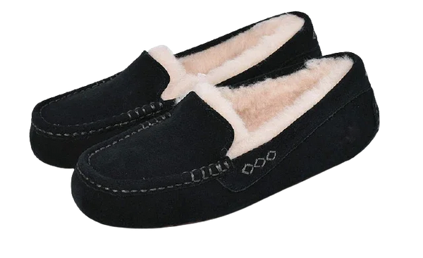 【年に１度の大感謝セール開催中です！】アグ モカシン レディース アンスレー UGG ANSLEY シューズ ぺたんこ 靴 フラット ボア ブランド もこもこ 防寒 保温 歩きやすい 人気 定番 かわいい お出かけ スリッポン シンプル カジュアル