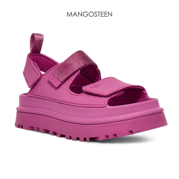 【年に1度のBIG BARGAIN開催！】UGG(アグ)サンダル ストラップ 厚底 プラットフォーム 軽量 ゴールデングロウ レディース GOLDENGLOW