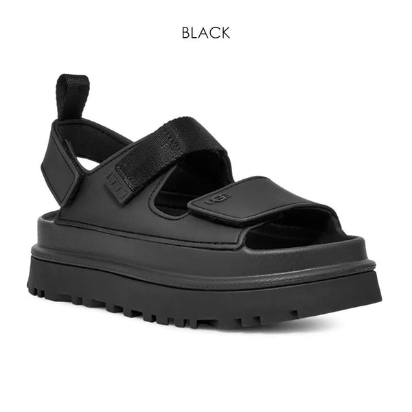 【年に1度のBIG BARGAIN開催！】UGG(アグ)サンダル ストラップ 厚底 プラットフォーム 軽量 ゴールデングロウ レディース GOLDENGLOW